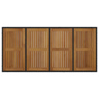 Garten Essgruppe 7 pcs Schwarz und Braun Poly-Rattan