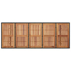 Garten Essgruppe 11 pcs Schwarz und Braun Poly-Rattan
