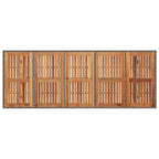 Garten Essgruppe 11 pcs Grau und Braun Poly-Rattan