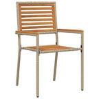 Garten Essgruppe 5 pcs Beige Massivholz Akazie
