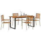 Garten Essgruppe 5 pcs Beige Massivholz Akazie