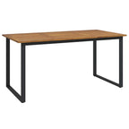 Garten Essgruppe 7 pcs Schwarz Massivholz Akazie