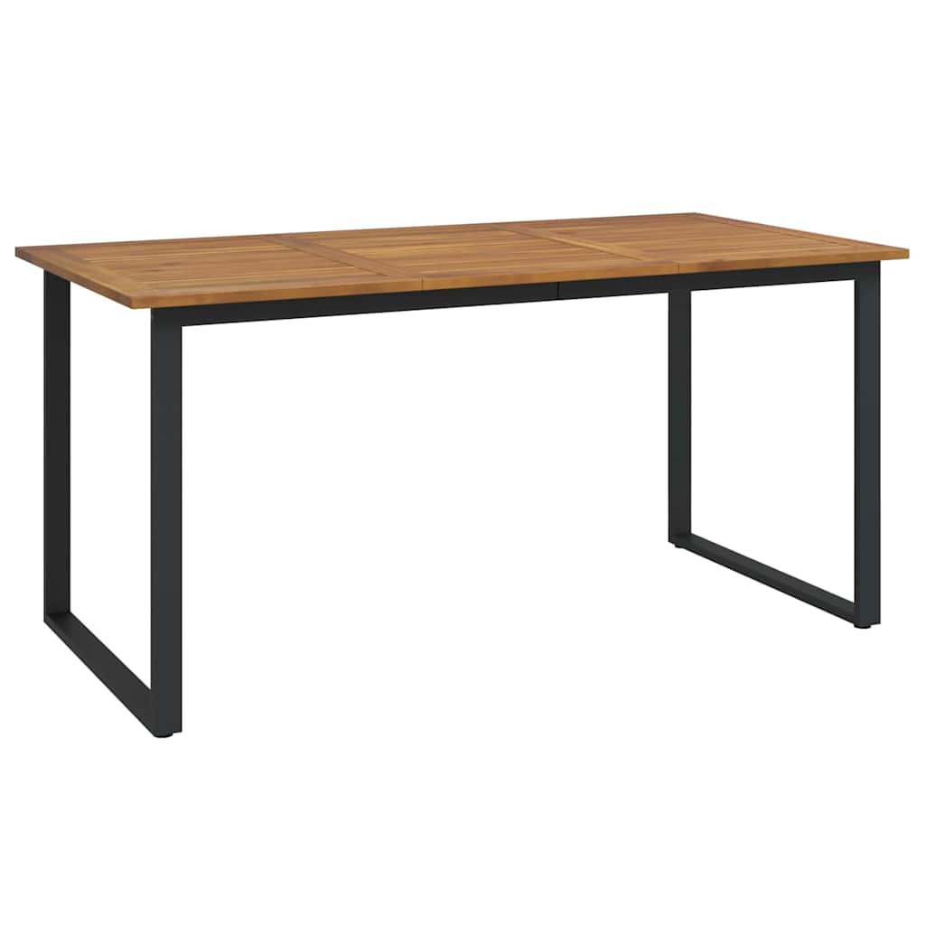 Garten Essgruppe 7 pcs Schwarz Massivholz Akazie