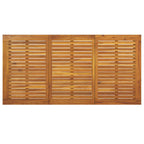 Garten Essgruppe 7 pcs Beige Massivholz Akazie
