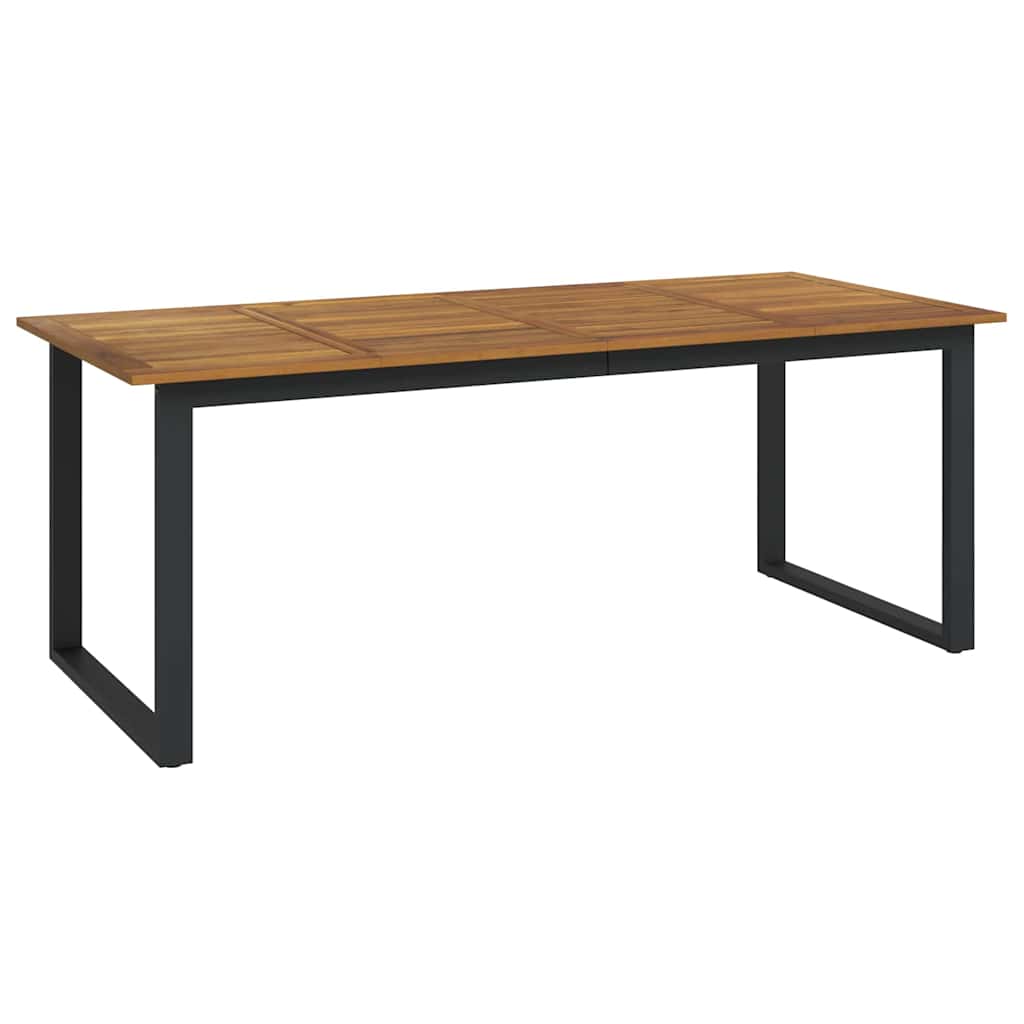 Garten Essgruppe 7 pcs Grau Massivholz Akazie