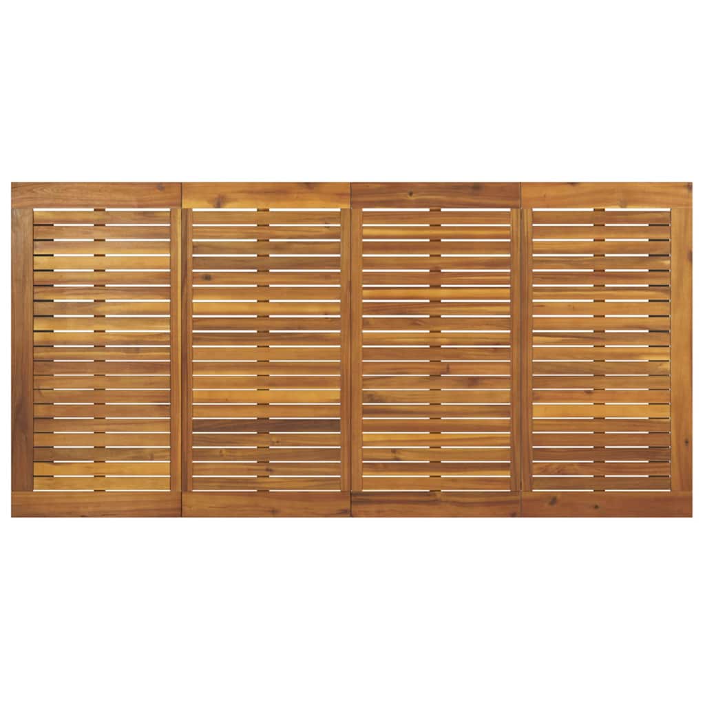 Garten Essgruppe 7 pcs Grau Massivholz Akazie