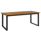 Garten Essgruppe 9 pcs Grau Massivholz Akazie