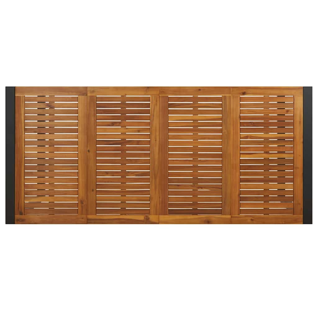 Garten Essgruppe 7 pcs Grau und Braun Poly-Rattan