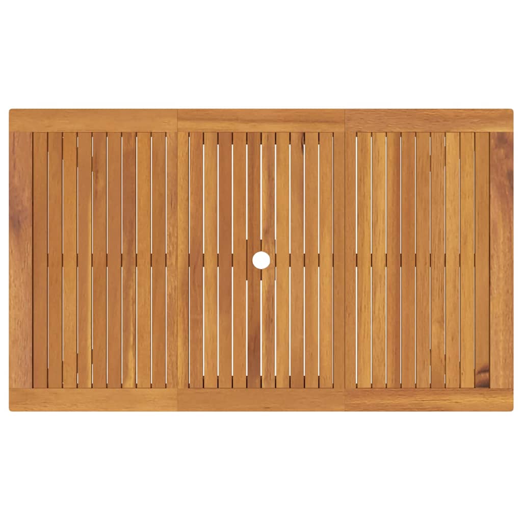 Garten Essgruppe 5 pcs Schwarz Massivholz Akazie