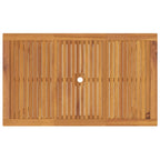 Garten Essgruppe 7 pcs Schwarz Massivholz Akazie