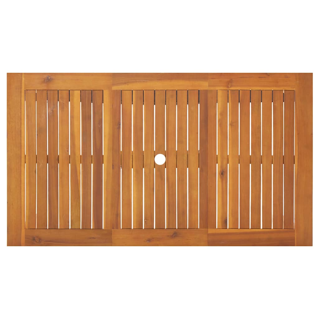 Garten Essgruppe 5 pcs Grau Massivholz Akazie