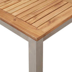 Garten Essgruppe 7 pcs Braun Massivholz Akazie