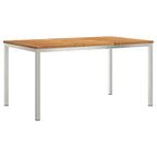 Garten Essgruppe 7 pcs Braun Massivholz Akazie