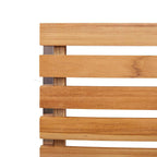 Garten Essgruppe 7 pcs Braun Massivholz Teak