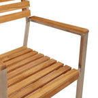 Garten Essgruppe 9 pcs Braun Massivholz Teak