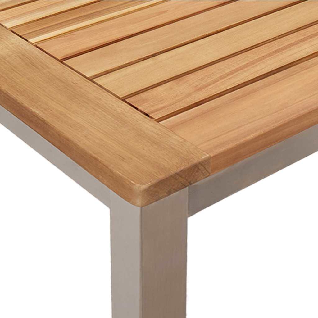 Outdoortisch-Set 5 pcs Braun Massivholz Akazie