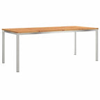 Outdoortisch-Set 9 pcs Braun Massivholz Akazie