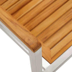 Garten Essgruppe 5 pcs Braun Massivholz Akazie