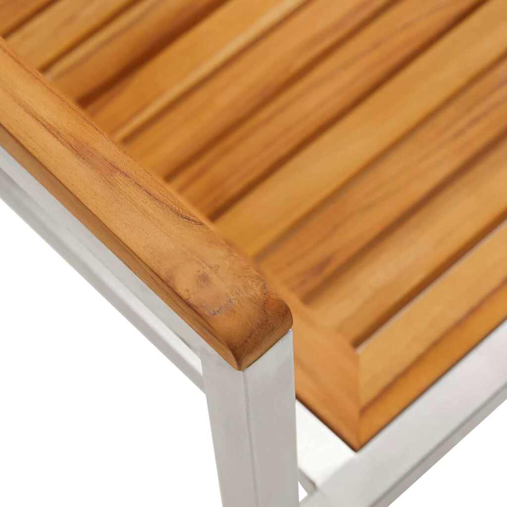 Garten Essgruppe 9 pcs Braun Massivholz Akazie