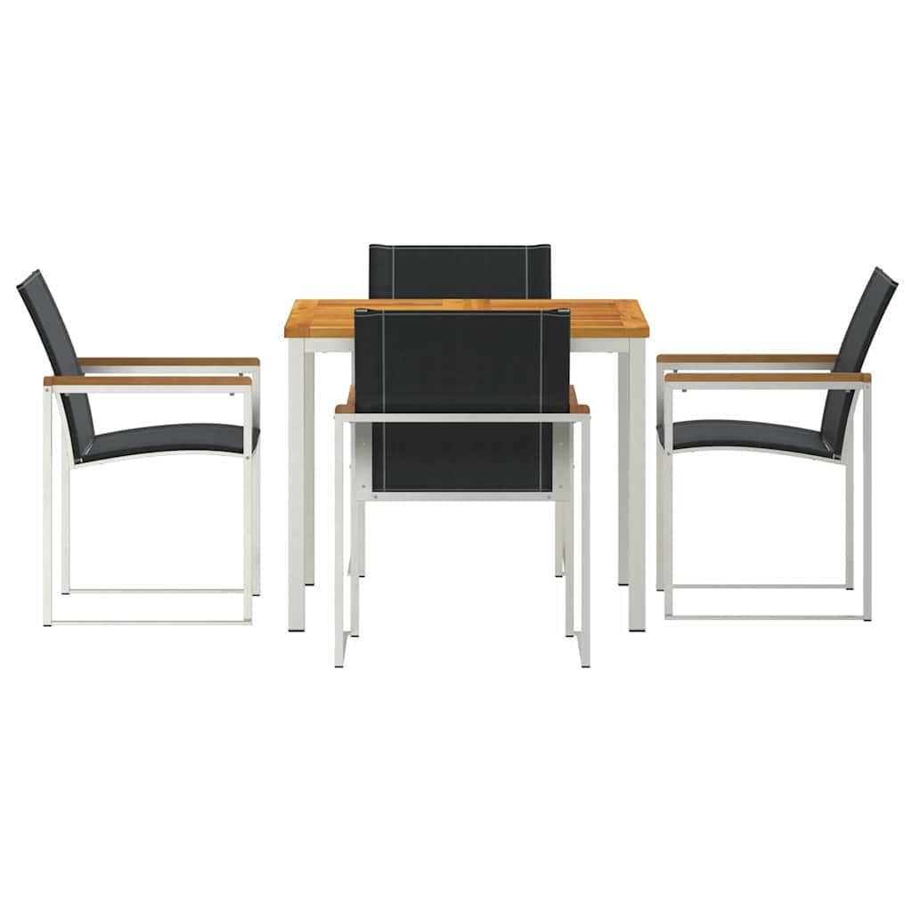 Garten Essgruppe 5 pcs Braun Massivholz Akazie
