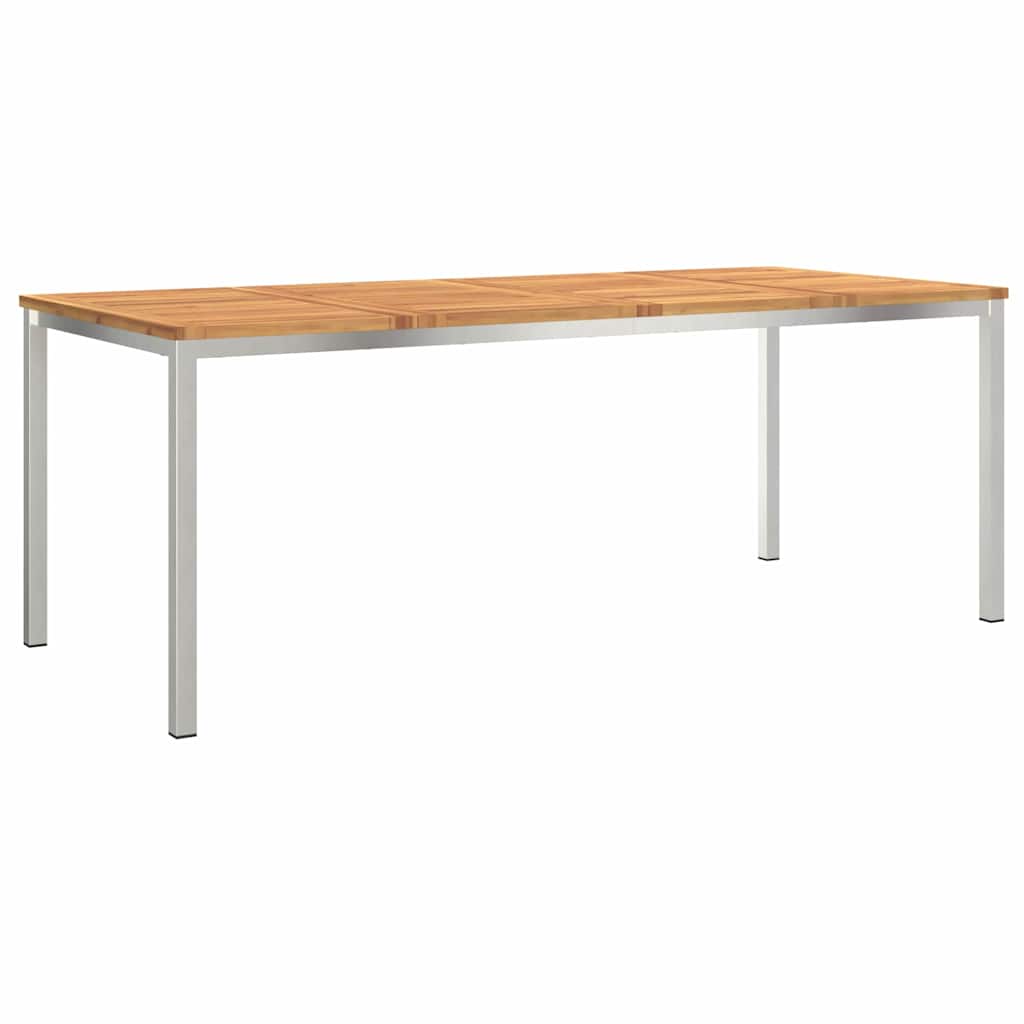 Garten Essgruppe 9 pcs Braun Massivholz Akazie