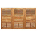 Garten Essgruppe 5 pcs Braun Massivholz Teak