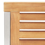 Garten Essgruppe 7 pcs Braun Massivholz Teak