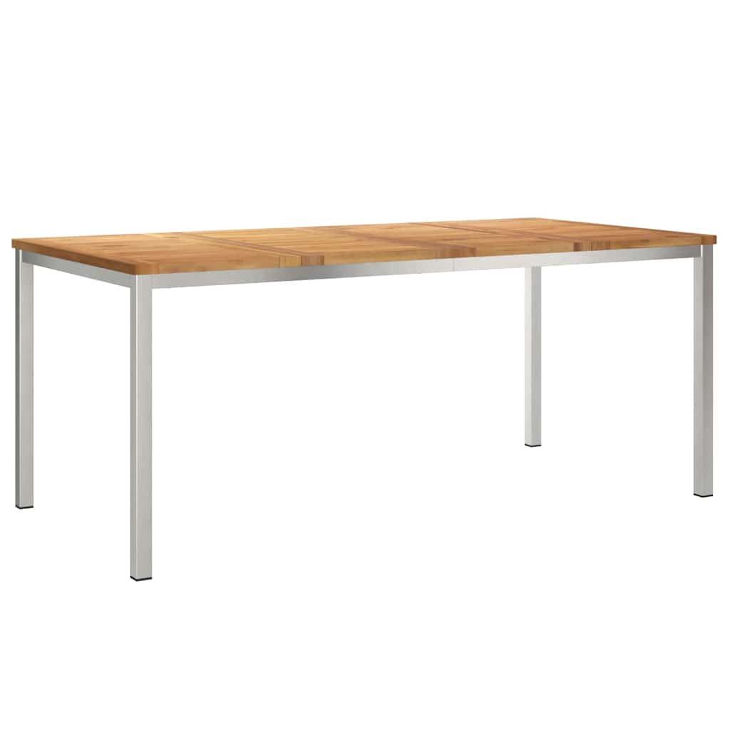 Garten Essgruppe 7 pcs Braun Massivholz Teak