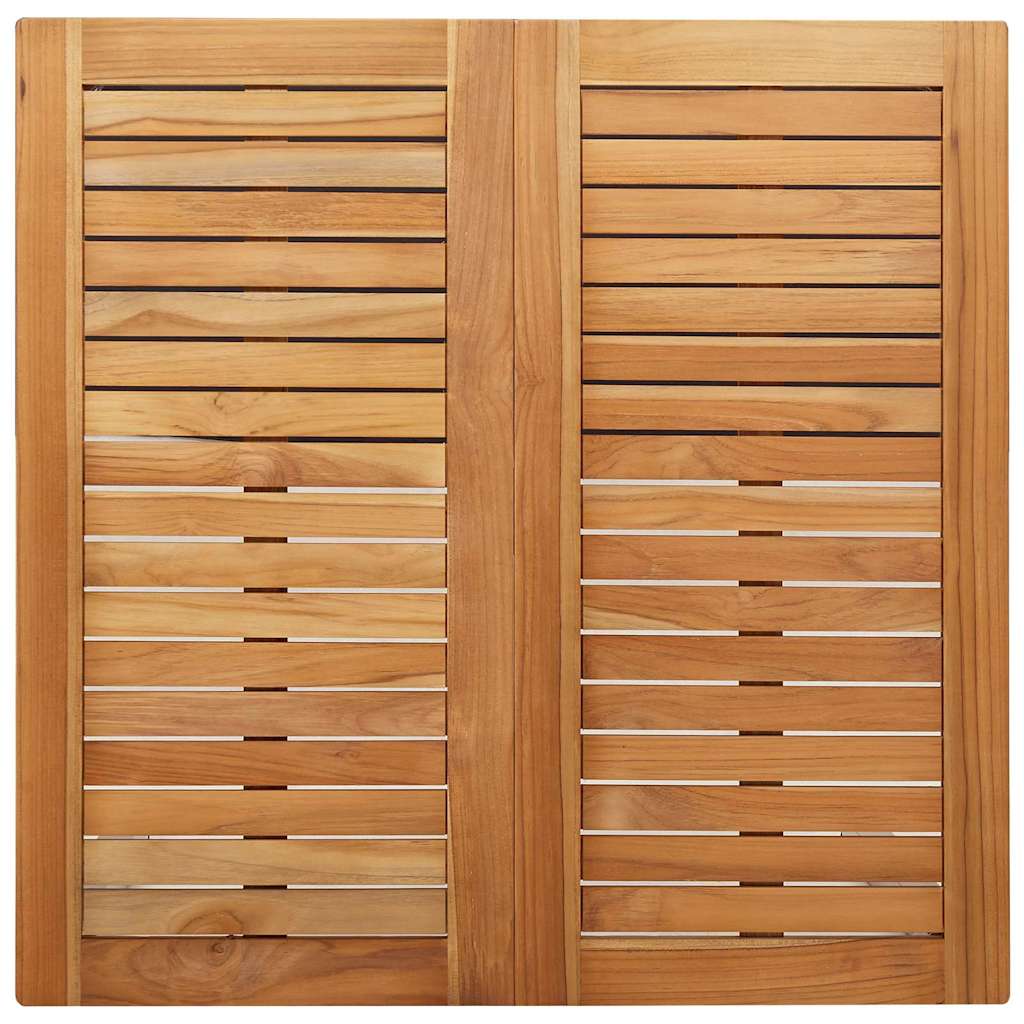 Garten Essgruppe 3 pcs Braun Massivholz Teak