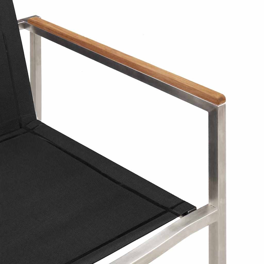 Garten Essgruppe 9 pcs Braun Massivholz Teak