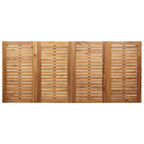 Garten Essgruppe 9 pcs Braun Massivholz Teak