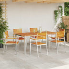 Gartenstuhl 6 pcs Öl-Natur 56 x 54,5 x 87 cm Massivholz Akazie