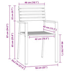 Gartenstuhl 6 pcs Öl-Natur 56 x 54,5 x 87 cm Massivholz Akazie