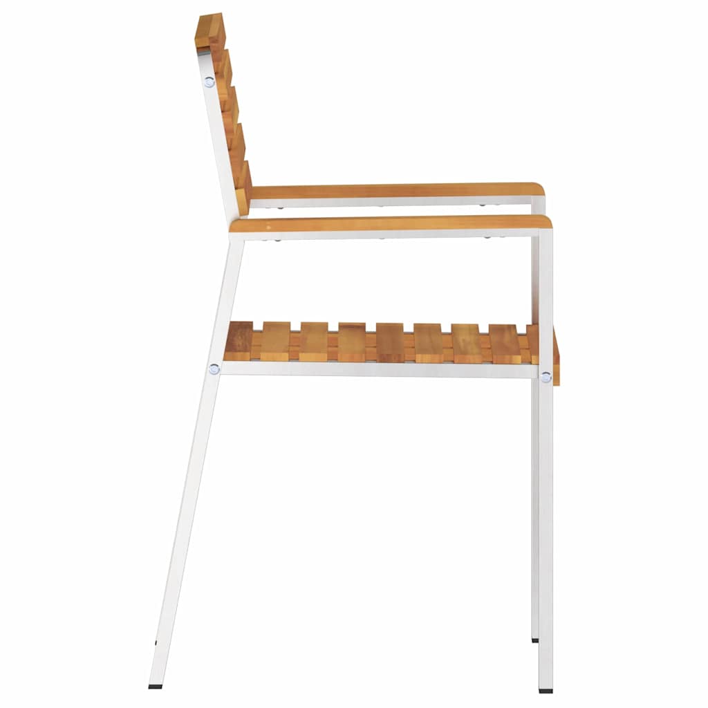 Gartenstuhl 8 pcs Öl-Natur 56 x 54,5 x 87 cm Massivholz Akazie