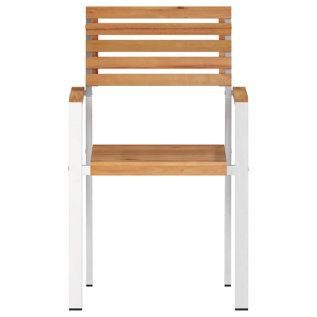 Gartenstuhl 6 pcs Öl-Natur 56 x 54,5 x 87 cm Massivholz Teak