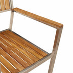 Gartenstuhl 6 pcs Braun 56 x 54,5 x 87 cm Massivholz Akazie