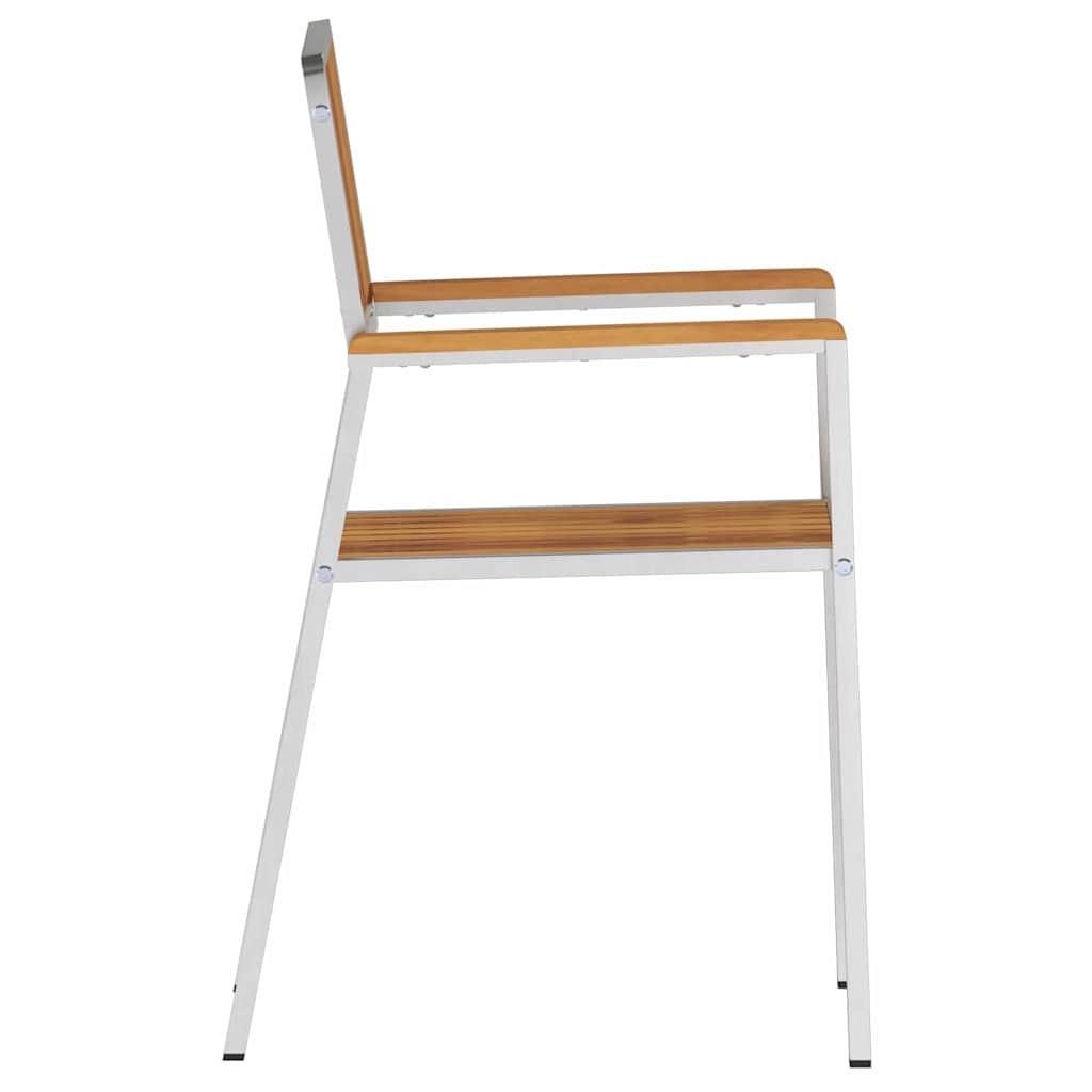 Gartenstuhl 8 pcs Braun 56 x 54,5 x 87 cm Massivholz Akazie