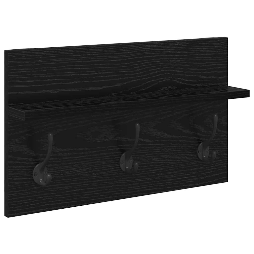 Flurmöbel-Set 4 pcs Schwarz Eichen-Optik Holzwerkstoff