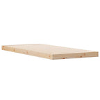 Bodenbettrahmen Natur 90 x 210 cm Massives Kiefernholz