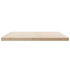 Bodenbettrahmen Natur 213,5 x 184 x 9 cm Massives Kiefernholz