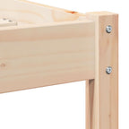 Bettrahmen Braun 215,5 x 85,5 x 69,5 cm Massivholz Kiefer