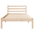 Bettrahmen Braun 215,5 x 105,5 x 69,5 cm Massivholz Kiefer