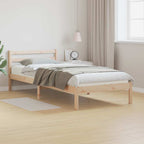 Bettrahmen Braun 225,5 x 85,5 x 69,5 cm Massivholz Kiefer
