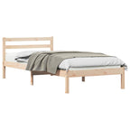 Bettrahmen Braun 225,5 x 85,5 x 69,5 cm Massivholz Kiefer