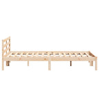 Bettrahmen Braun 225,5 x 145,5 x 69,5 cm Massivholz Kiefer