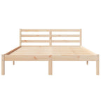 Bettrahmen Braun 225,5 x 165,5 x 69,5 cm Massivholz Kiefer