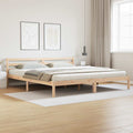 Bettrahmen Braun 225,5 x 185,5 x 69,5 cm Massivholz Kiefer