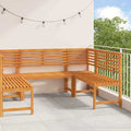 Gartenbänke Set 5 pcs Braun Massivholz Akazie