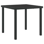 Gartentisch Schwarz 80 x 80 x 73 cm Metall
