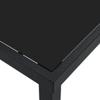Gartentisch Schwarz 140 x 70 x 73 cm Metall